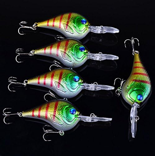 Fishing Baits Set Lot Plastic Fishing Lures Bass Crankbait Crank Bait Tackle 11.2g/9.5cm #8pcs #16pcs #24pcs (24)