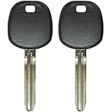 QualityKeylessPlusTWO Replacement Transponder Chip Keys TOY44GPT for Toyota Vehicles with FREE KEYTAG