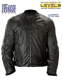 Xelement Dual Transforming Leather and Mesh Naked American Leather Motorcycle Jacket with 3 Way Lining - Size : 4XL