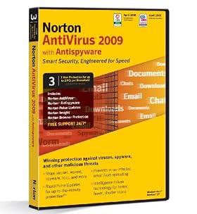 Norton AntiVirus 2009 1 Year Protection for up to 3 Home PCs