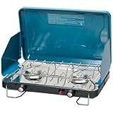 Stansport High Output Propane Stove with Piezo Igniter, Carribean Blue