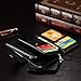 iPhone 5s Case, iPhone 5 Case, Joopapa iPhone 5s/5 Wallet Case, Luxury Pu Leather 2 in 1 Magnetic Wallet Credit Card Holder Flip Case Cover with Built-in 6 Card Slots for Apple iPhone 5s 5 5G (Black)