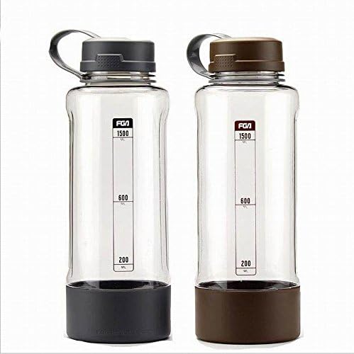AIU Food Grade Plastic Water Bottles Cups Leak Proof for Children Man Women Sports Outdoors Camping Hiking , Large Capacity Car Portable Tea Water Cups 1500ml , gary
