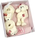 New Baby bear gift set (pink)