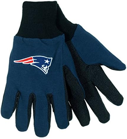 NFL Football Multi Color Team Logo Sport Gloves - Pick Team (New England Patriots)