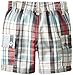 Calvin Klein Baby-Boys Infant Green Polo Top with Plaid Cargo Shorts