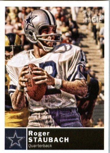 2010 Topps Magic Football Card # 193 Roger Staubach - Dallas Cowboys - NFL Trading Card in Screwdown Case!