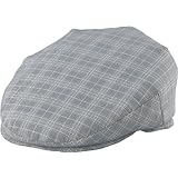 Henschel Plaid Ivy Scally Cap Poly Cotton Blend Summer Driver Golf Beach 5 Point Flat Hat