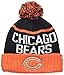 '47 NFL Chicago Bears Linesman Cuff Knit Beanie with Pom, One Size, Navy