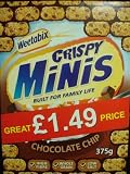Weetabix Crispy Minis Chocolate Chip 375 /13.23oz
