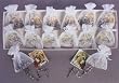 First Communion Remembrances - 12 Rosaries (6 Gold Tone, 6 Silver Tone) Gift Packaged in White with Gift Cards