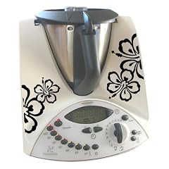 Aufkleber f�r Thermomix TM31 Hibiskus schwarz