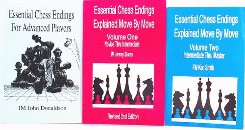 ESSENTIAL CHESS ENDINGS: Beginners, Intermediates & Advanced; 3 Chess Books