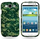EMAXCITY Brand Hard Snap-On Cover Case with GREEN CAMOUFLAGE Design for SAMSUNG GALAXY S3 S III i747 (ATT)/ i535 (VERIZON)/ T999 (TMOB)/ L710 (SPRINT)/ i9300 With PRY- Triangle Case Removal Tool [WCE861]