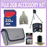 cheap Fuji Soft Leather Carrying Case for Fuji Digital Cameras + 2GB Accessory Kit