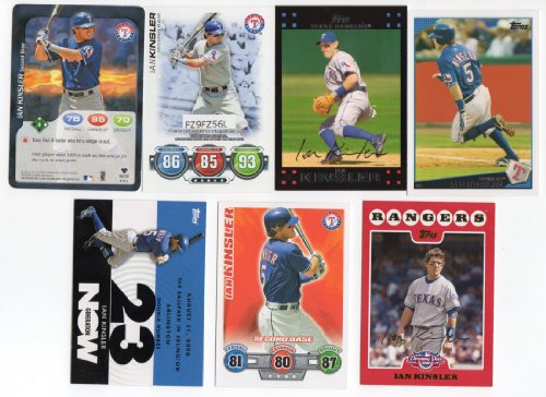 Ian Kinsler Baseball Card Collectors Lot Texas Rangers