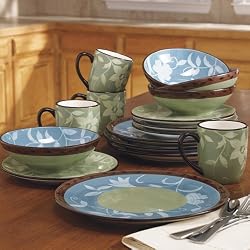 Pfaltzgraff Patio Garden 16-Piece Dinnerware Set, Service for 4