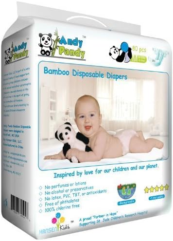 Andy Pandy Baby Diapers - Medium - 80 ct by Andy Pandy