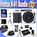 Pentax K-01 16MP APS-C CMOS Compact System Camera [Body] (White) + Extended Life Battery + 32GB SDHC Class 10 Memory Card + USB Card Reader + Memory Card Wallet + Deluxe Case w/Strap + Shock Proof Deluxe Case + Mini HDMI to HDMI Cable + Professional Full Size Tripod + Accessory Saver Bundle!