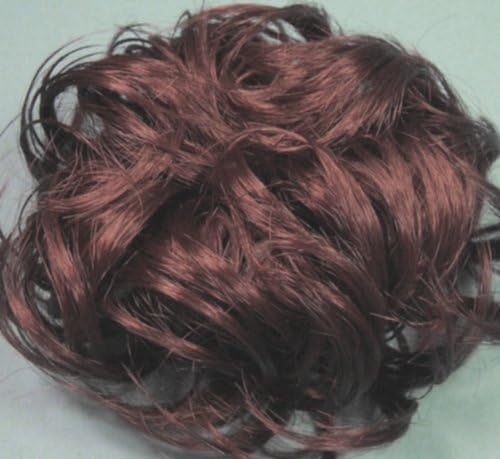 3" PONY FASTENER Hair Scrunchie LACEY Wig #33 DARK AUBURN by MONA LISA