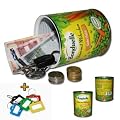 Dosensafe Dosentresor Geldversteck im Original-Design einer Bonduelle Gem�se Dose inkl. 5 x HMF Schl�sselanh�nger