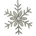 Elegant Hanging Decor for Home and Party Decoration | Handmade Snowflake Iron & Glass Pendant Hanging White Snowflakes Decorations | 6 Inches-Set of 6