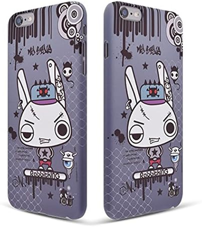 iPhone 6 Plus Case, LEMANO FINGER &amp; RABBITKING 3D Hard Case - Rabbitking Gray