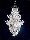 Schonbek 5848A Silver / Swarovski Trilliane Crystal Twenty-Four Light Down Lighting Chandelier from the Trilliane Collection