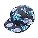 Shensee Neutral Design Pineapple Snapback Bboy Hat Adjustable Baseball Cap Hip-hop Hat (black)