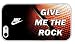 Custom NIKE - Give Me the Rock - Rubber - Fits iPhone 4... Custom NIKE - Give Me the Rock - Rubber - Fits iPhone 4...