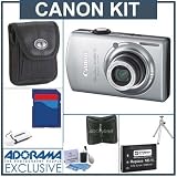 Canon PowerShot SD880 IS Digital ELPH Camera Kit, Silver with 8GB SD Memory Card, Spare NB-5L Type Lithium-ion Battery, Camera Case, USB 2.0 SD Card Reader, Table Top Tripod, Digital Memory Case(4), Professional Lens Cleaning Kit