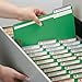 Smead Fastener File Folders, 50 Count, Green, Reinforced 1/3-Cut Tabs, 2 Fasteners, Letter Size (12140)