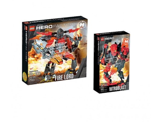 Lego Hero Factory 2235 Fire Lord und 2194 Nitroblast 