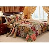 Antique Chic Floral & Paisley Bedspread Set