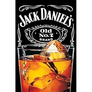 Jack Daniels On the Rocks Art Poster Print
