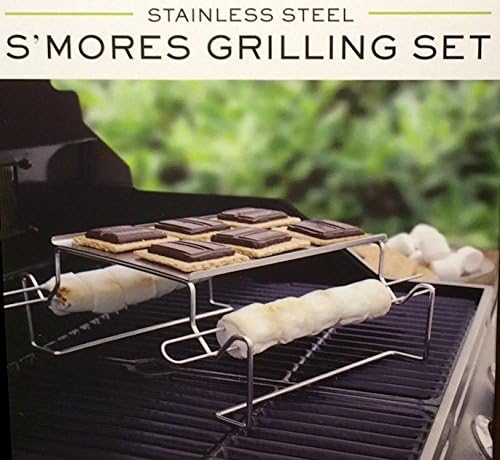 Stainless Steel S'mores Roasting Rack with Skewers
