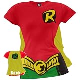 Batman - Robin Costume Juniors T-Shirt With Cape
