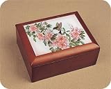 Hummingbird Resin Top Musical Jewelry Box