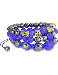 Very Me Multi Color Crystal and Precious Stone Bracelet Set
