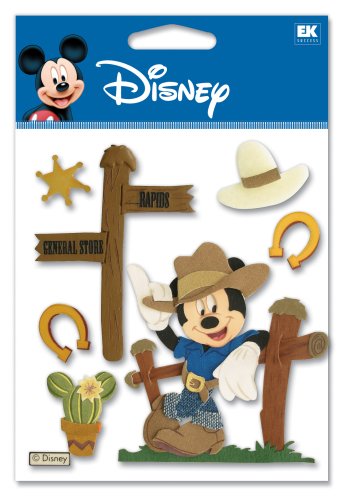 Ek Success Disney DJBV06 Western Mickey 3-D Sticker 
