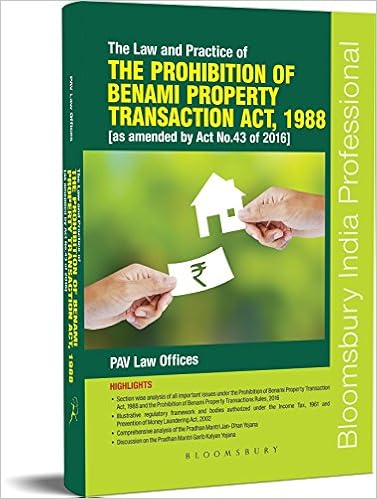 The Law and Practice of the Prohibition of Benami Property Transactions Act, 1988 (As Amended by Act No. 43 of 2016)