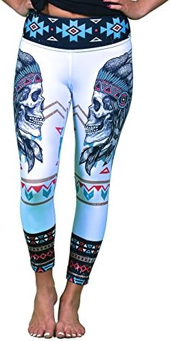 Aztec Skull Yoga Capri (Medium)