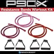 P90X Resistance Bands Workout Kit--3 bands: Light, Medium, Heavy
