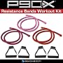 P90X Resistance Bands Workout Kit--3 bands: Light, Medium, Heavy