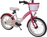 bike*star 40.6cm (16 Zoll) Kinder-Fahrrad - Farbe Pink & Weiß