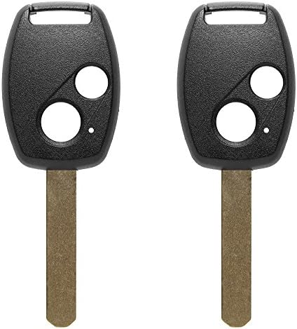 2 DOOKANE NEW HONDA REPLACEMENT 2 BUTTONS REMOTE KEY KEYLESS FOB CASE UNCUT BLADE SHELL with CHIP HOLDER