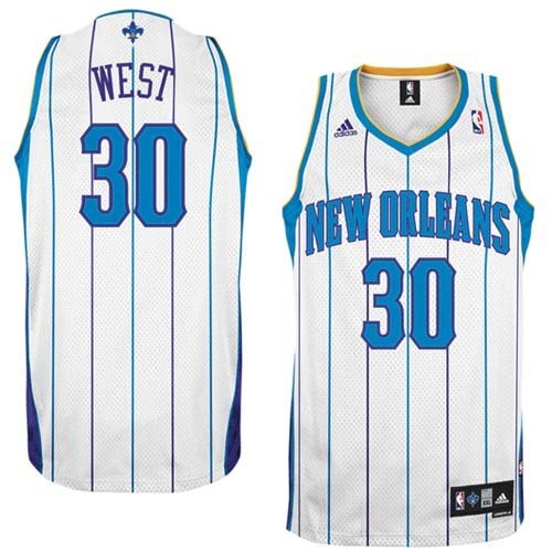 Adidas New Orleans Hornets David West Swingman Home Jersey Extra Large