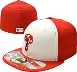 New Era MLB Men's Philadelphia Phillies 2011 Stars And Stripes 59Fifty Cap (White/Scarlet, 7 1/4)