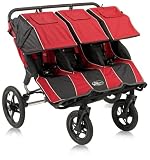 Baby Jogger Summit 360 Triple Jogging Stroller, Red Black