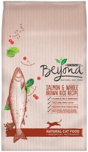 Purina Beyond Salmon and Whole Brown Rice Recipe Natural Cat Food, 6/3lb bags